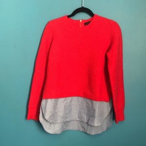 JCrew Red & Blue sweater shirt